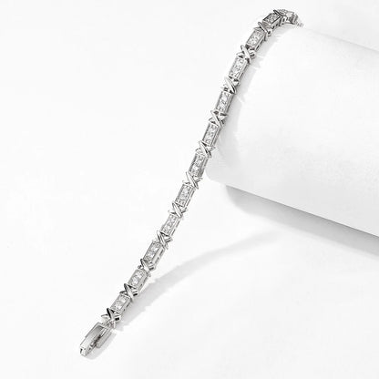 Luxury Cross Charm Zirconia Bracelet – Classic Style
