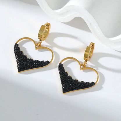 Hollow Heart Jewelry Set – 316L Stainless Steel Necklace & Earrings