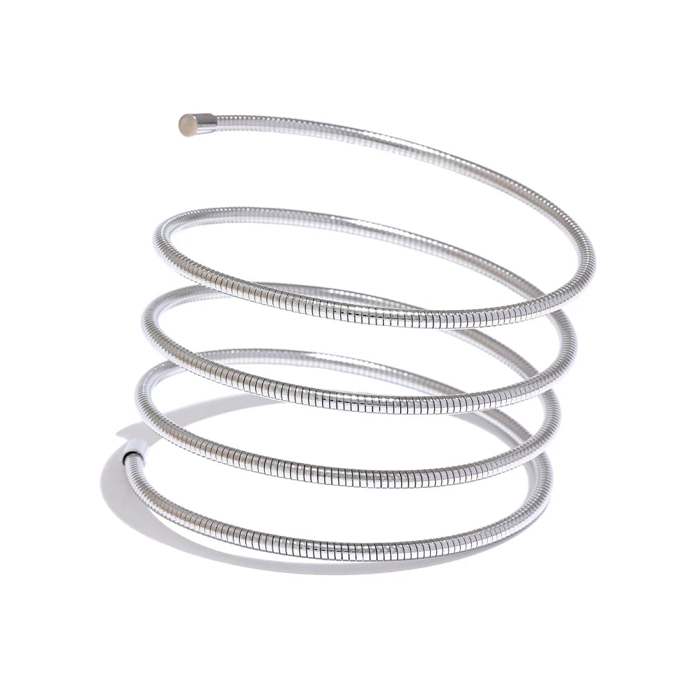 Layered Statement Bracelet – Gold Plated Stainless Steel Waterproof