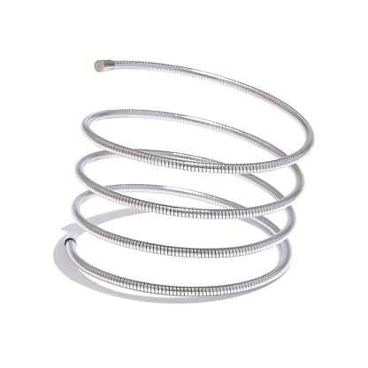 Layered Statement Bracelet – Gold Plated Stainless Steel Waterproof