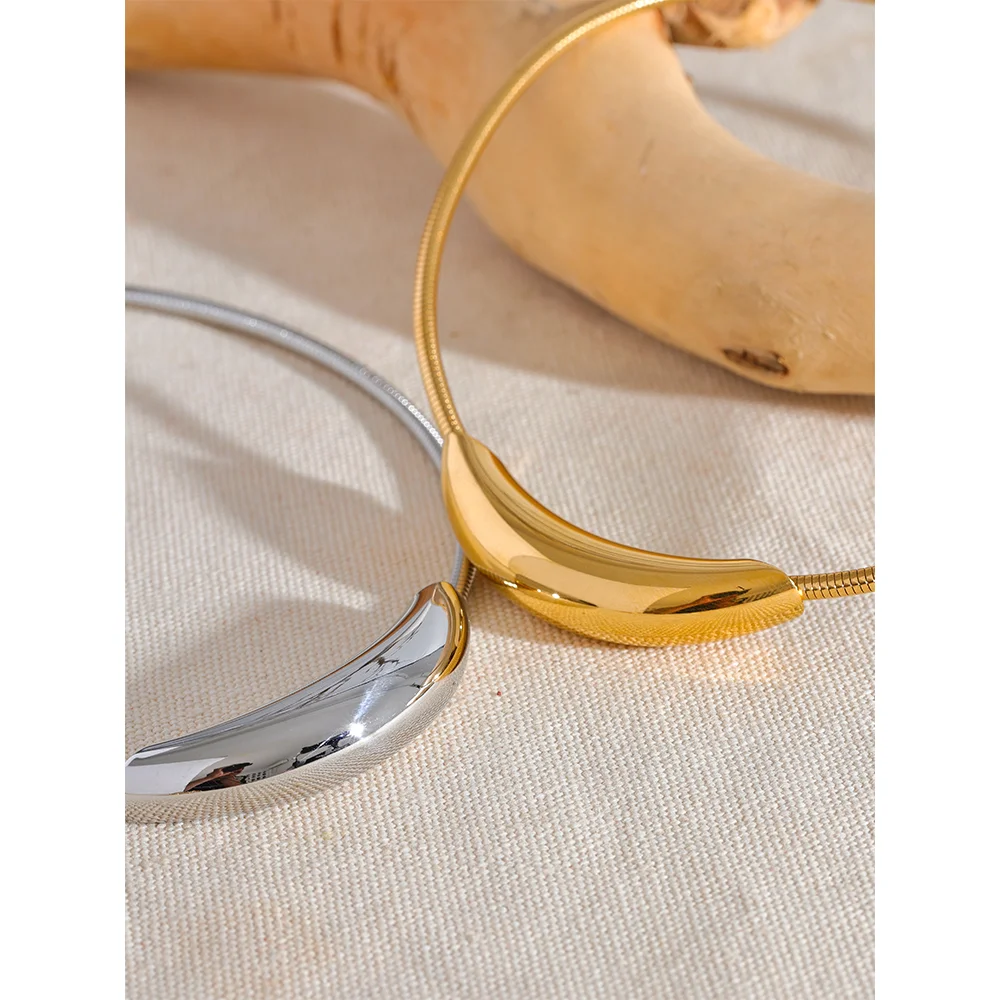 Gold Necklace – Waterproof Stainless Steel Statement Jewelry