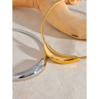 Gold Necklace – Waterproof Stainless Steel Statement Jewelry