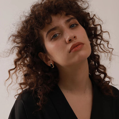 Square Opal Stainless Steel Stud Earrings – Elegant Jewelry