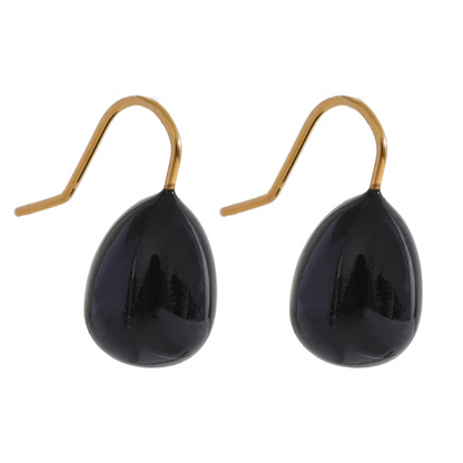 Colorful Enamel Orange Green Summer Earrings Stainless Steel Multiple Color Waterproof Jewelry