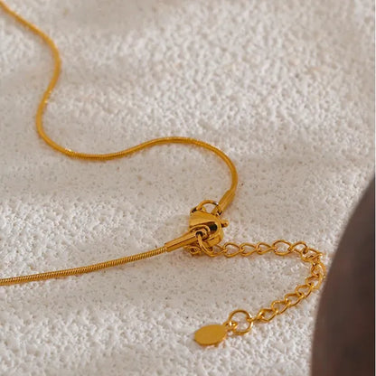 Red Enamel Heart Pendant Necklace – 316L Stainless Steel