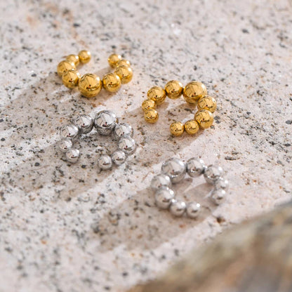 18K Gold Plated Stainless Steel Clip Earrings Jewellery