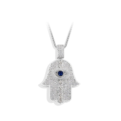 Angel Eye Moissanite Pendant Necklace - S925 Sterling Silver 18k gold plated Jewelry Gift