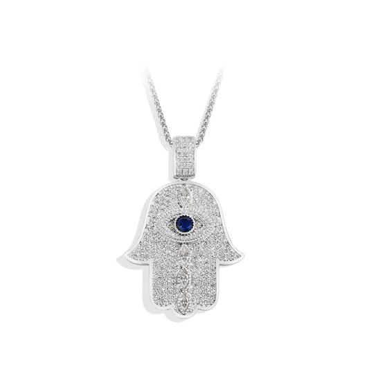 Angel Eye Moissanite Pendant Necklace - S925 Sterling Silver 18k gold plated Jewelry Gift