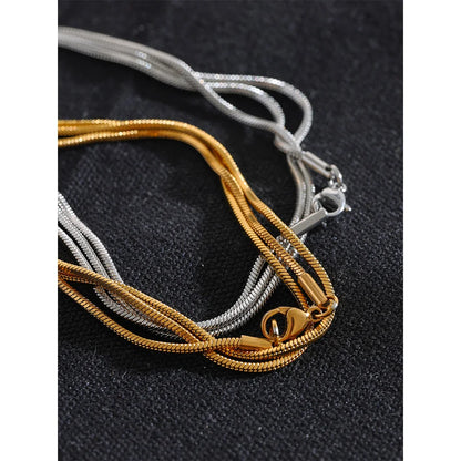 Elegant Adjustable Gold Layered Long Necklace – Minimalist Unisex Jewelry