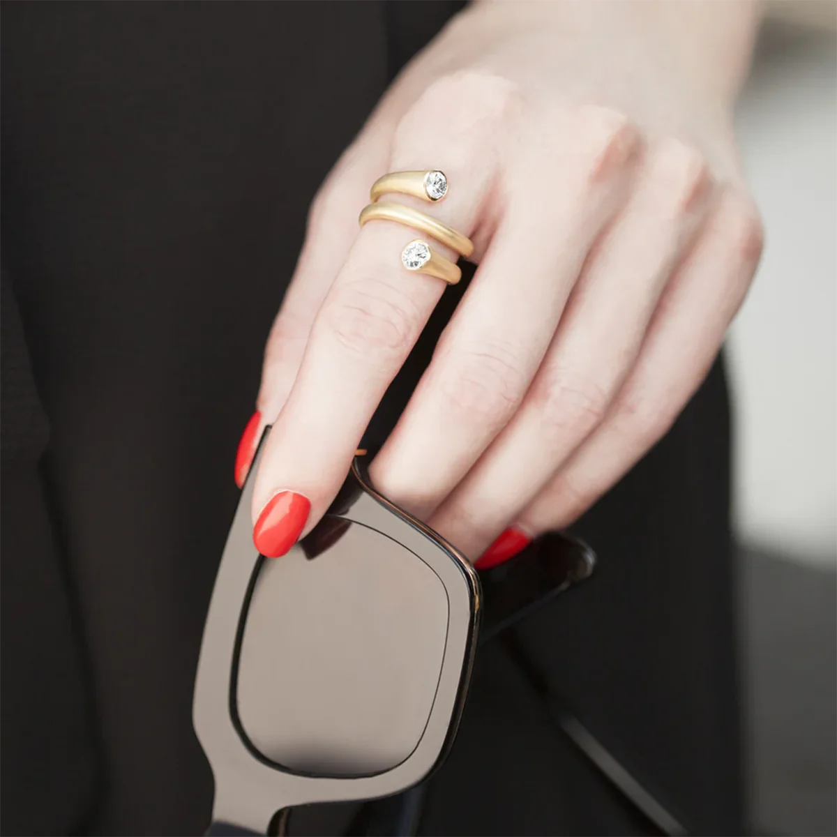 White Round Zirconia Open Ring New Designed Exquisite Party Jewelry