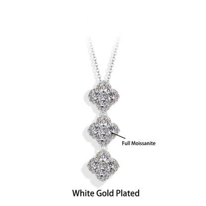 Luxe Jewels 2026 Necklace for Valentine's Day - Full D Color Moissanite 925 Sterling Silver Pendant Jewelry