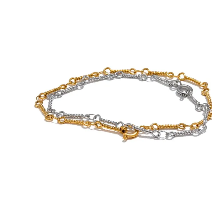 Twisted Bracelet – 18K Gold Plated Stainless Steel