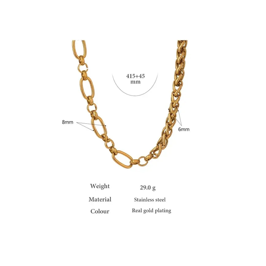 Chunky Gold Necklace – 316L Stainless Steel Statement Piece