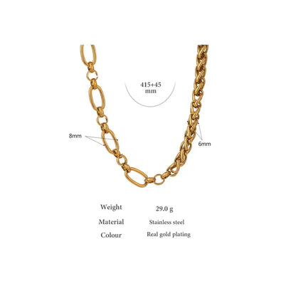 Chunky Gold Necklace – 316L Stainless Steel Statement Piece