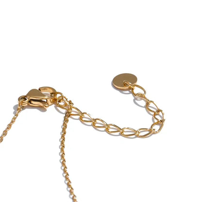 Cubic Zirconia Gold Necklace – Long Chain, Elegant Bling Jewelry