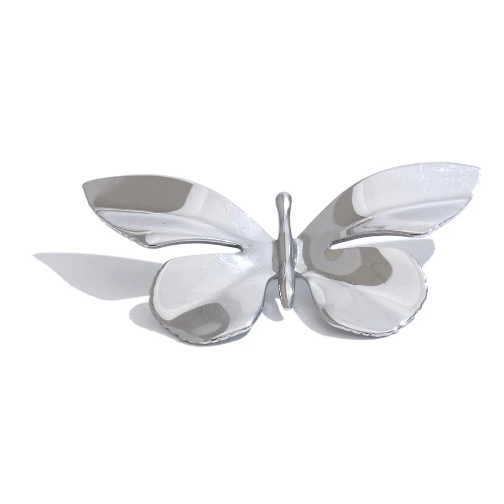 Golden Butterfly Brooch – 18K PVD Plated Stainless Steel Pin