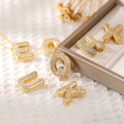 A - Z Letter Pendant Copper Necklace – Unisex