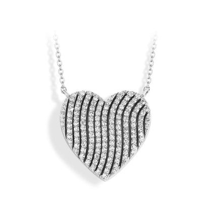Luxe Jewel Moissanite Necklace for Women Heart Shaped 925 Sterling Silver Fine Jewelry