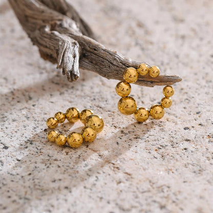 18K Gold Plated Stainless Steel Clip Earrings Jewellery