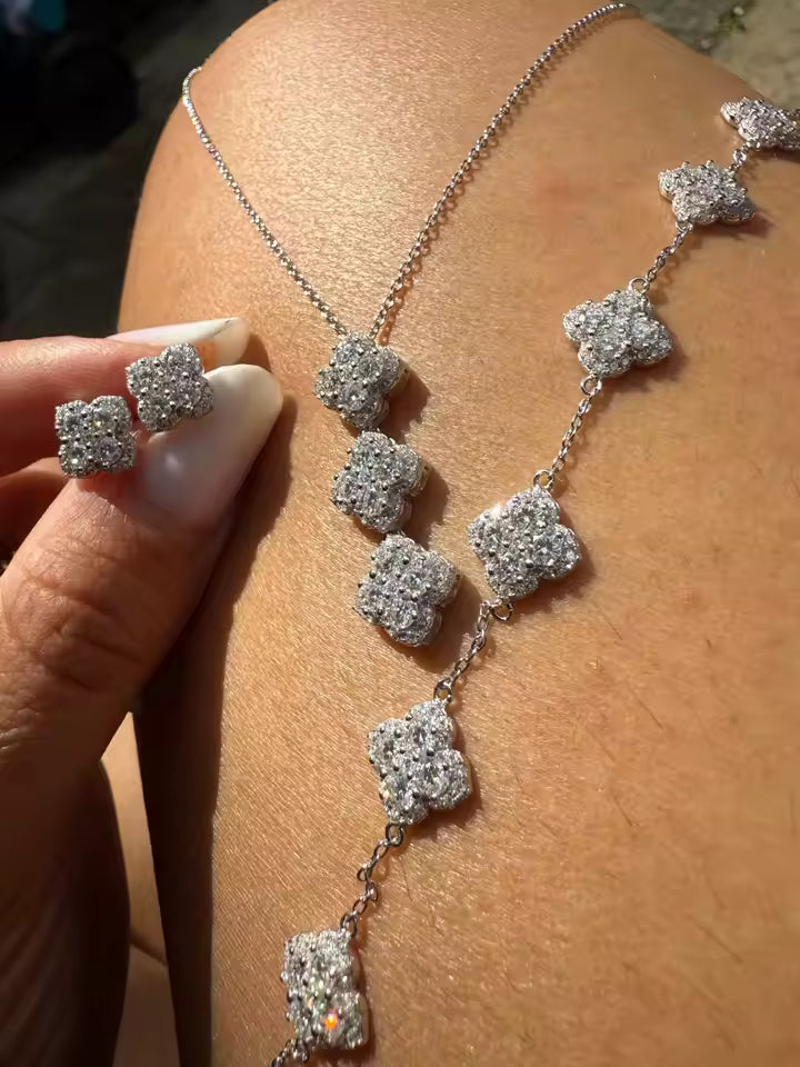 Luxe Jewels 2026 Necklace for Valentine's Day - Full D Color Moissanite 925 Sterling Silver Pendant Jewelry